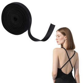 Nylon Webbing Strap, 3/8 Inch Heavy Duty Black Nylon Webbing Straps, 12 Yard Strapping for Outdoor Crafting DIY