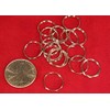 15mm - 50pc Double Loop "Jump Rings" in Antique Silver