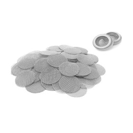 100 Pcs 5/8" (0.625 Inch/15.88mm) Stainless Steel Faucet Screen Replacement Kit – Universal Fit Faucet Aerator Screens & Pipe Screens
