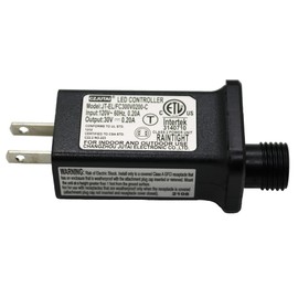 8 Mode Light LED Transformer 30V LED Controller Class 2 Power Supply, Low Voltage Transformer US Plug Adapter Replacement for String Light, not Fit for 8 Mode with Control Box and 1 Mode String Light