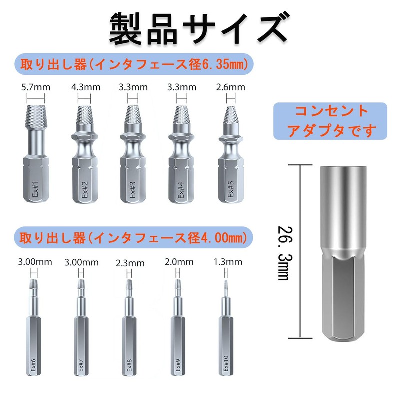 Extractor Tanned Hex Bolt Removal Screw Holes Crushed Screws How