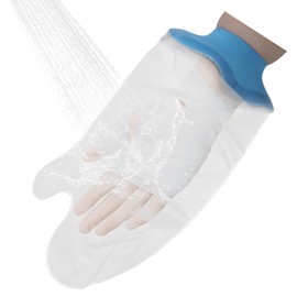 2 Pcs Waterproof Hand Cover for Shower, Cast Cover, Waterproof Hand Protector for Showering for Finger Wrist Bandages Wound Care Soft Comfortable Supplies