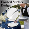 PLMMOUT 10 Pack Charger Plates Bulk, 13 Inch Silver Plastic