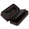Portable 2Slots Carbon Fiber Leather Watch Storage Box Case Wristwatch