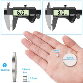 FINDMAG Pack of 50 6 mm x 3 mm Small Magnets Strong Fridge Magnets Strong Magnets for Magnetic Board, Magnets Small, Mini Magnets Fridge, Whiteboard Magnets for Crafts, Photos, Cards