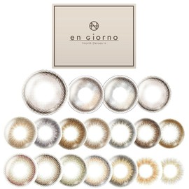 アンジョルノ shobido 粧美堂 カラコン マンスリー 1箱2枚入 1month 1ヶ月用 PWR：±0.00 COLOR:びーだまグレージュ