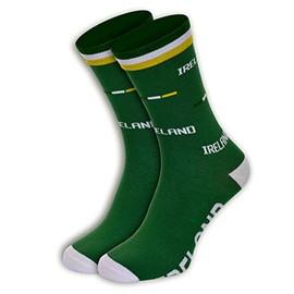 Country-Themed Socks, Large, Shoe Size 7-11 (Ireland Flag)
