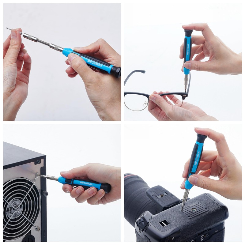 68-Piece MECHMAX Ratcheting Screwdriver Set - Magnetic Bit Driver Kit