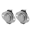 2PCS Snap Disc Temperature Switch Bimetal Engineering Plastic 25A Thermostat
