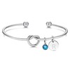 Kraven Initial Birthstone Bracelets for Women Girls, Letter A-Z Initial