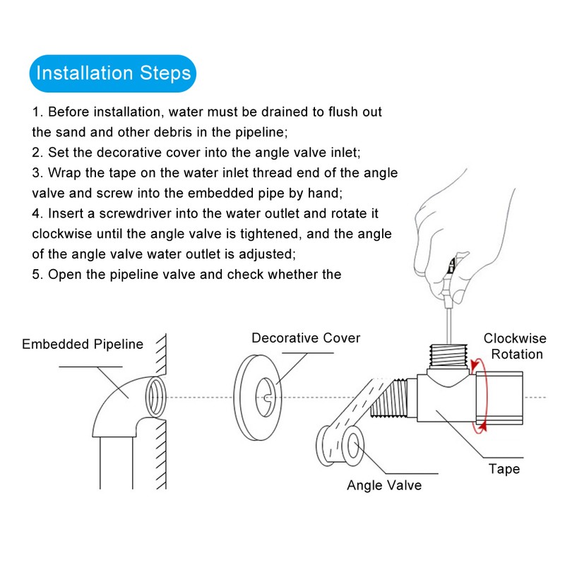 G1/2 Thread Black Copper Faucet Wall Mounted Single Cold Water