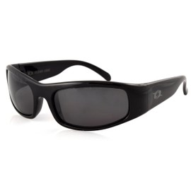 Clear Lake Manatee Polarized Sport Sunglasses for Men and Women Small Frame Lenses(Black)