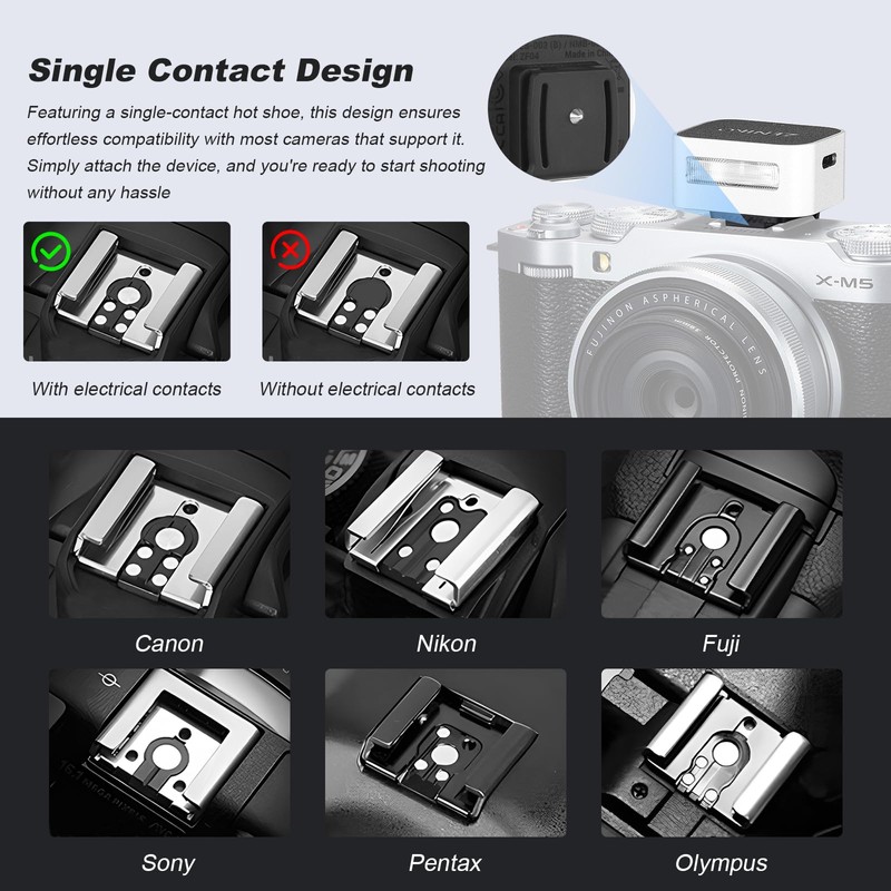 Zeni ZF04 Camera Flash, 6500 K ± 200 K Mini