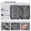 HbasdLH Expandable Carry On Luggage Set of 2 with 360