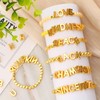 Augshy 700Pcs Gold Large Letter Beads,A-Z Mixed Big Alphabet Shape
