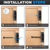 AROMUJOY Automatic Door Closer, Spring Loaded Door Closer, Zinc Alloy