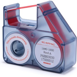 NIIMBOT Thermal Ink Ribbon Compatible with B18 Label Printer, Replacement Ink Ribbon, Colour Printing Foil Tape for Labels, Thermal Transfer Printing, Waterproof, Durable, 16 Metres (Red)