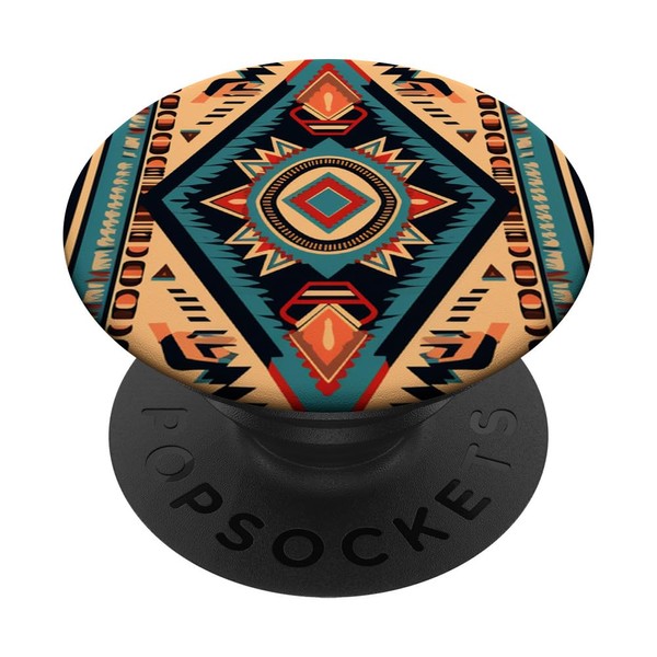 Western Boho Aztec Design Sagrada Southwest Area Pattern PopSockets Swappable