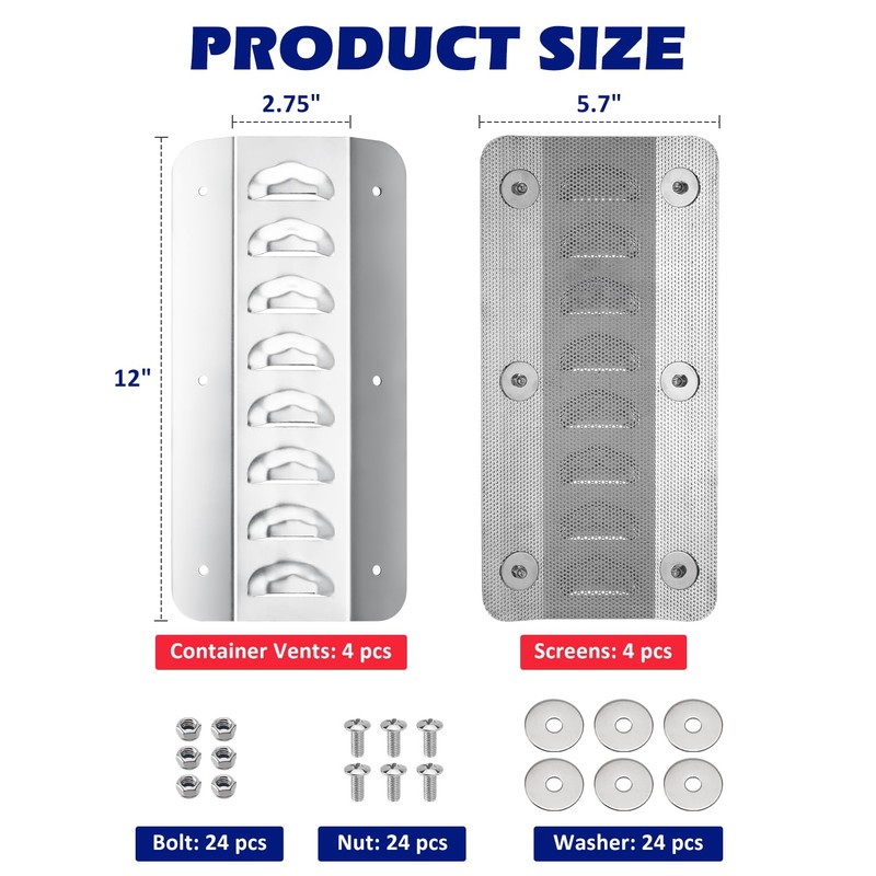 Shipping Container Vent, Cross Flow Ventilation, for Preventing Condensation and