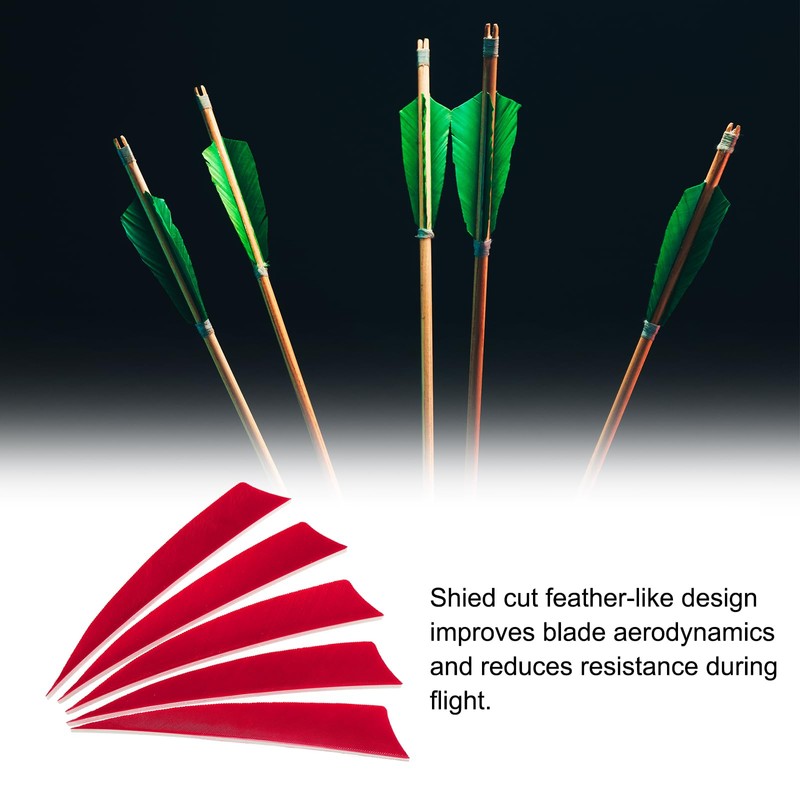 PATIKIL Arrows Vanes 50 Pack 4 Inch Arrow Turkey Feather
