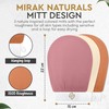 Mirak Naturals 3 Deep Exfoliating Mitts Body Scrub for Soft