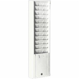 VICS Metal Time Card Holder, Endure Model 168H, 12 Pocket- White