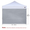 ABCCANOPY Instant Canopy SunWall 10x10 FT, 3 Pack Sidewall Only,