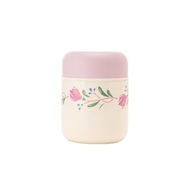 Afternoon Tea Living JD56 Insulated Lunch Jar, Elitage Fleur Thermal Soup Jar, Off White