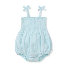Burt's Bees Baby Girls Bubble Romper, 100% Organic Cotton One-piece Shortall and Layette Girl Outfit