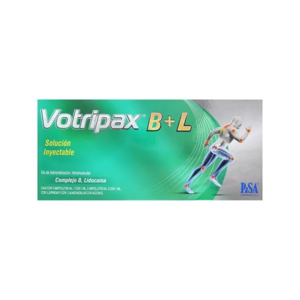 Votripax B+L Con 5 Ampolletas De 1 Ml Solución Inyectable