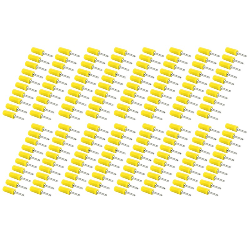 100Pcs Banana Plug Male Nickel Plated Brass Pin Straight for