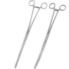 OdontoMed2011 Forceps, Straight 12" + Curved 12" Quality Instruments