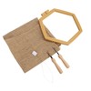 Punch Needle Kit Hex Hoop Glossy Frame Easy Operation Safe
