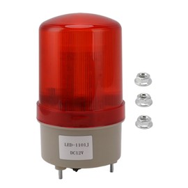 DC12V Rotating Warning Light Rotating Acoustic Optical Warning Buzzer Signal Lamp for Electronic Fence Invasion