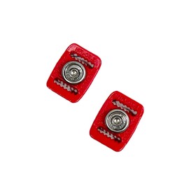 Green Gridiron SportStar Chinstrap Buckles (Scarlet Red)