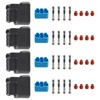 AUTOKAY 4Pcs 3-Pin Ignition Coil Pack Connector Plug Housing Compatible