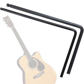 STSTR 2pcs Guitar Truss Rod Wrench, 4mm 5mm Allen Wrench with Ball End, Truss Rod Adjustment Tool Guitar Neck Repair Maintenance Accessories for Martin Guitar, Wood Guitar - Black, 2 Sizes