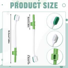 Didaey 10 Pcs Suction Swab Toothbrush Care Disposable Oral Swab Suction Toothbrush for Machine Sponge Individually Wrapped for Elderly Adults Oral Dental Mouth Care