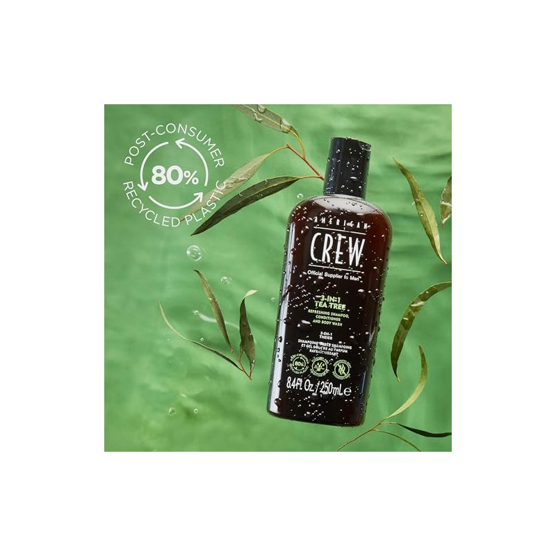 American Crew 3-In-1 Tea Tree Shampoo & Conditioner & Body