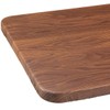 Miles Kimball Wood Grain Vinyl Elasticized Banquet Table Cover, Soft