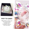 VICASKY Elegant Crystal Nail Art Wash Cup with Lid Lotus