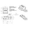 Blue Sea Systems 2340 Battery Terminal Mount Tin-plated Copper BusBars,