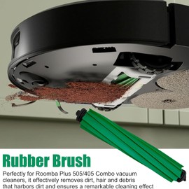 23 Pcs Accessories Kit Compatible with iRobot Roomba Plus 505/405 Combo Robot Vacuum, 2 Roller Brush, 4 Mop Pads, 4 Hepa Filters, 6 Side Brush, 6 Vacuum Bags, 1 Cleaning Brush