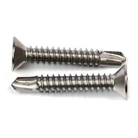 #14-14 Phillips Flat Head Self Drilling Screws 410 Stainless Steel TEK Sheet Metal Screws #14-4 x 1-1/2" Qty 250