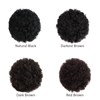 YAMEL Afro Puff Drawstring Ponytail Medium Bun Extensions Dark Brown
