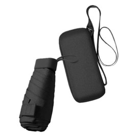 Felenny Mini Folding Umbrella Small Travel Umbrella with Storage Box, Compact Portable Rain and Sun Umbrella Windproof UV Umbrella 6 Ribs Folding Lightweight Umbrella for Women Girls