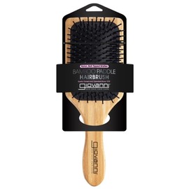 GIOVANNI Bamboo Hair Brush Paddle - Nylon, Ball-Tipped Bristles 1