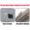 FCOUIID RV Rain Gutter Spouts with Extensions - Roof Rail