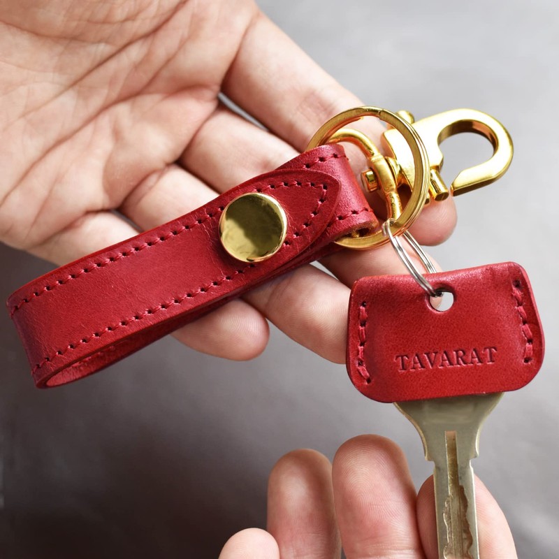 TAVARAT Tps-002 Keychain, Genuine Leather, Made in Japan, Himeji Leather,