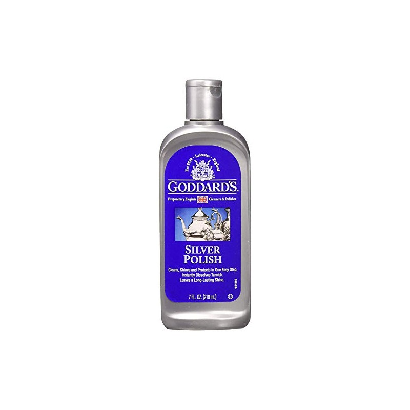 Goddard's Silver Polish Liquid, Tarnish Remover, 7 oz (Pack of